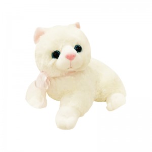 TOY CAT WHITE 30CM