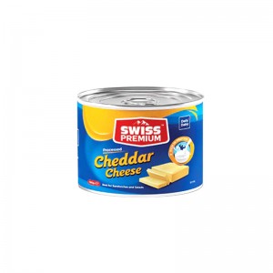 SWISS PREMIUM CHEDDAR CHEESE 180GM TIN