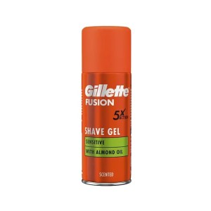 GILLETTE SHAVING GEL FUSION SENSITIVE WITH ALMOND OIL 200ML