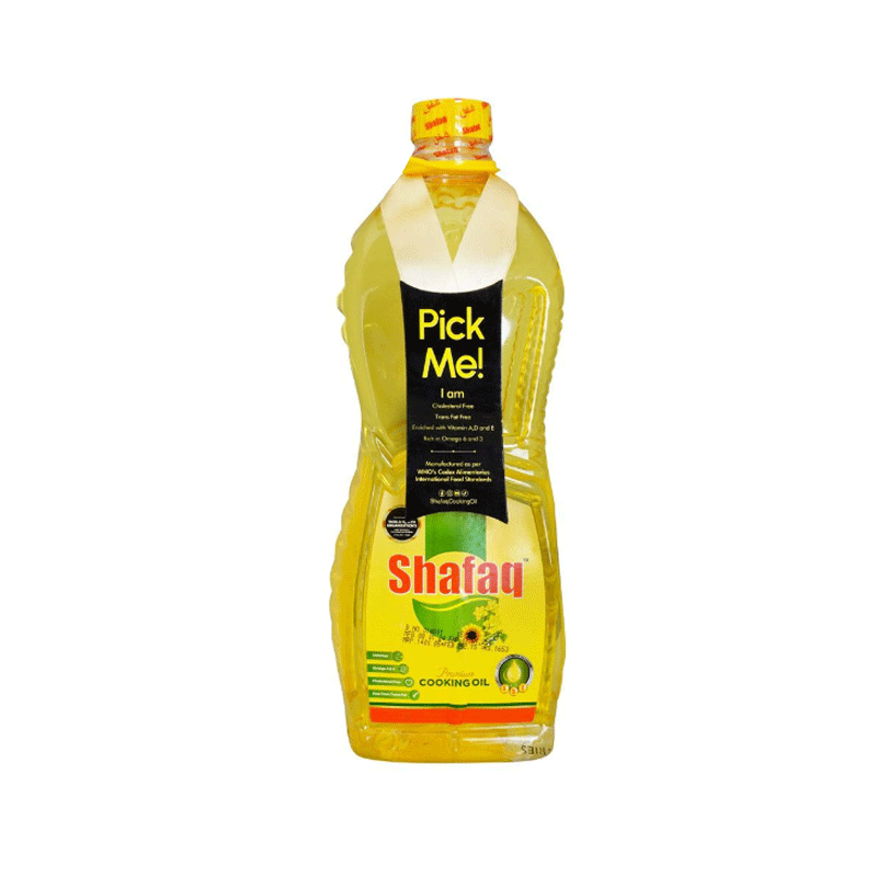 SHAFAQ COOKING OIL 1LTR BTL