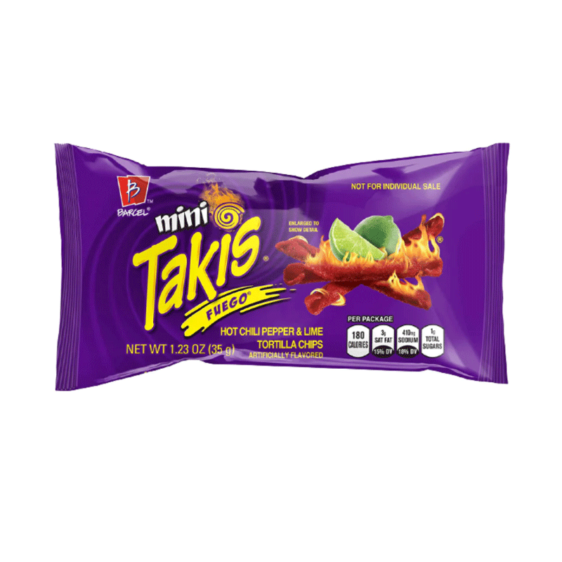 TAKIS MINI FUEGO CHIPS 35GM