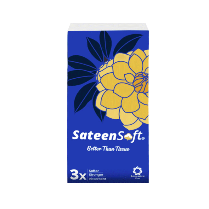 SATEENSOFT TISSUE COTTON WIPES POCKET PACK