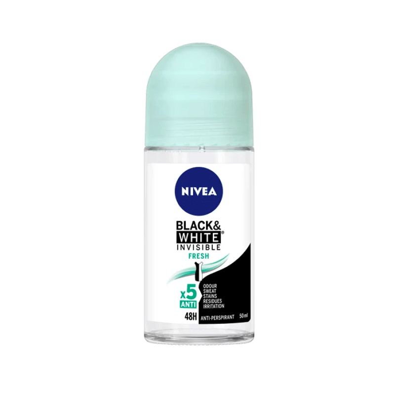 NIVEA ROLL ON BLACK & WHITE INVISIBLE FRESH 50ML