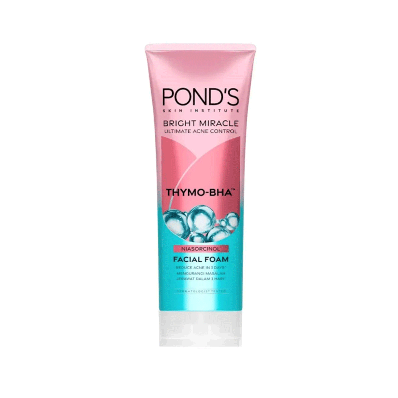 PONDS BRIGHT MIRACLE THYMO-BHA FACIAL FOAM 50GM