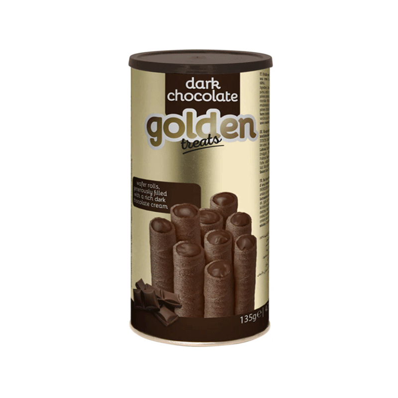 GOLDEN TREAT WAFERS DARK CHOCOLATE 135GM