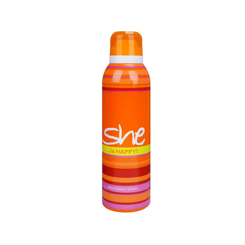 SHE BODY SPRAY IS HAPPY 200ML