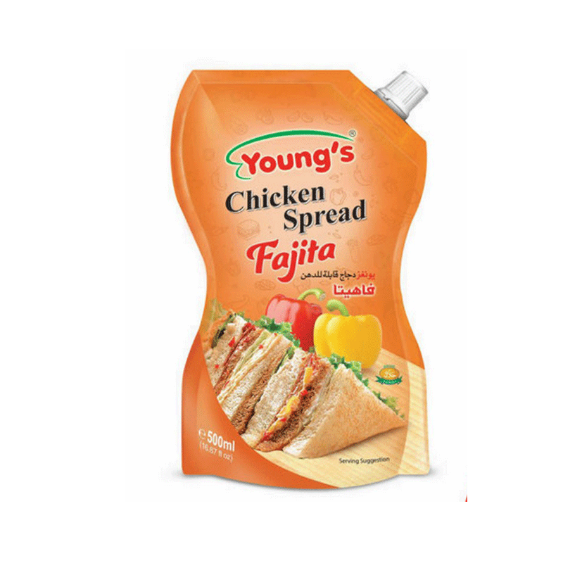 YOUNG`S CHICKEN SPREAD FAJITA POUCH 500ML