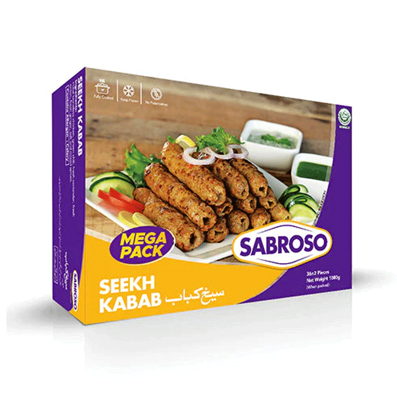 SABROSO SEEKH KABAB MEGA PACK 1080GM