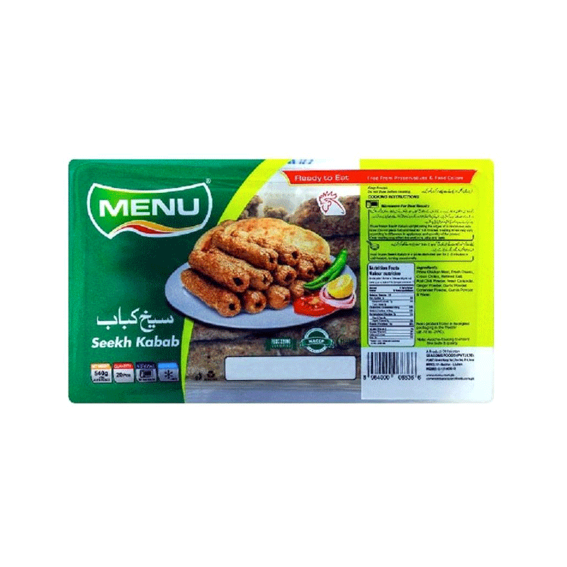 MENU SEEKH KABAB 20PCS 540GM