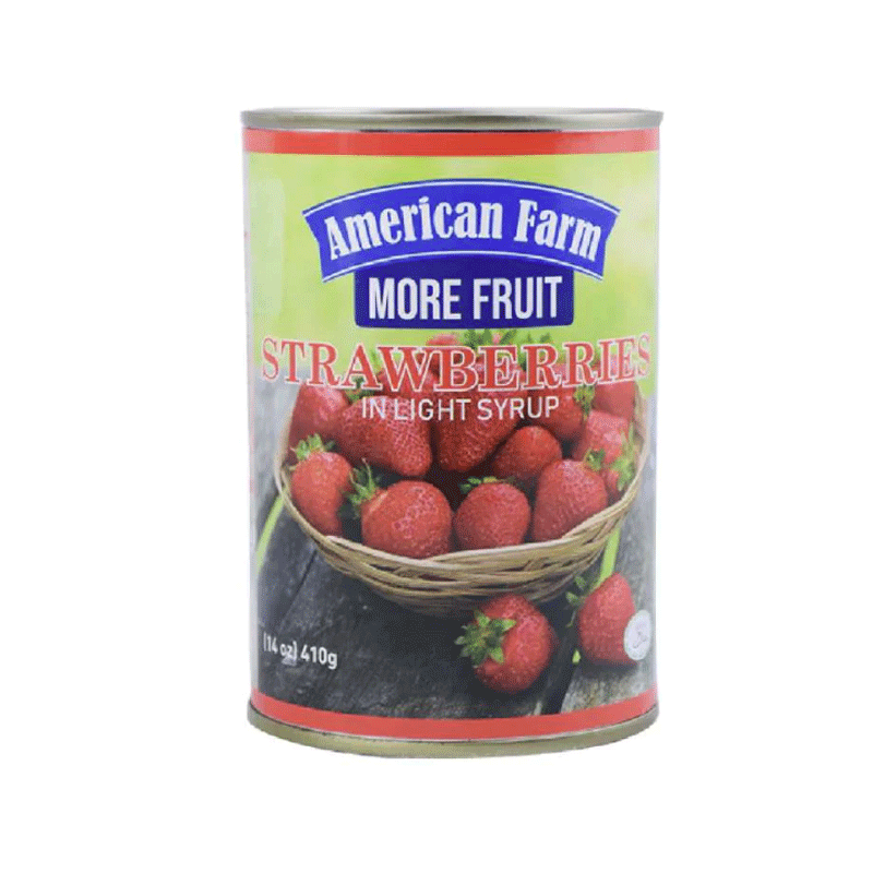 AMERICAN FARM MORE FRUIT STRAWBERRIES SYRUP 410GM