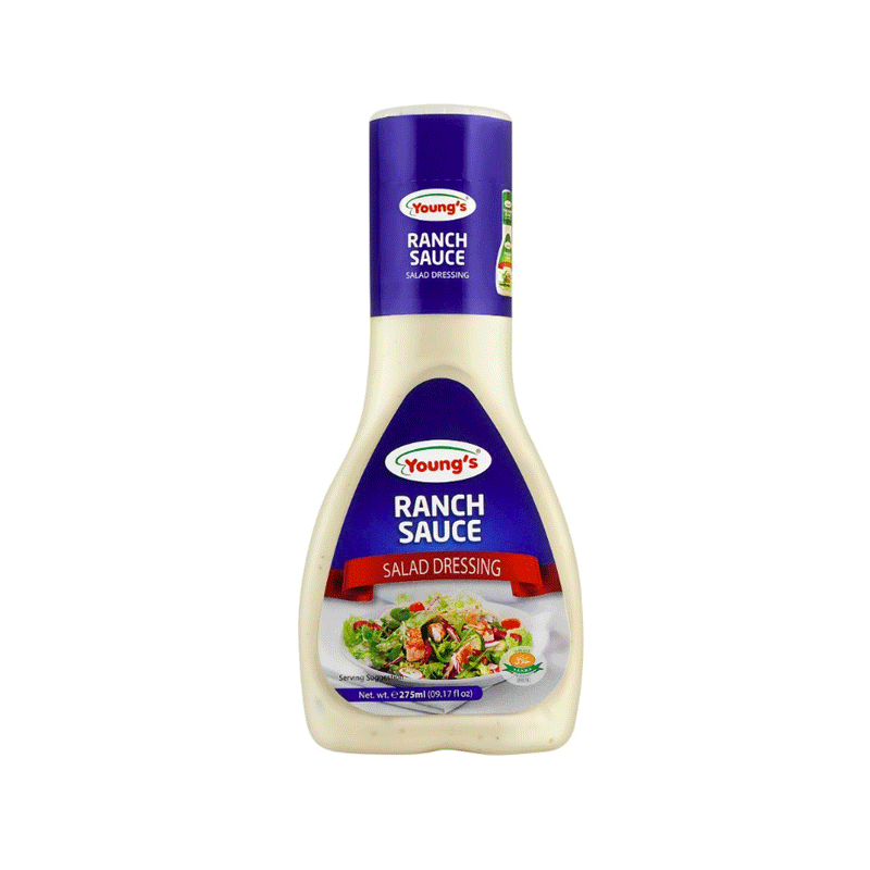 YOUNGS RANCH SAUCE SALAD DRESSING 275ML