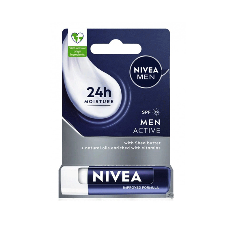 NIVEA LIP BALM ASST 4.8GM MEN ACTIVE