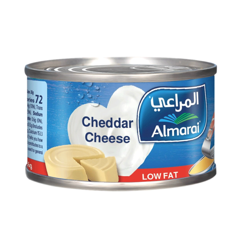 ALMARAI CHEDDAR CHEESE LITE 56GM TIN