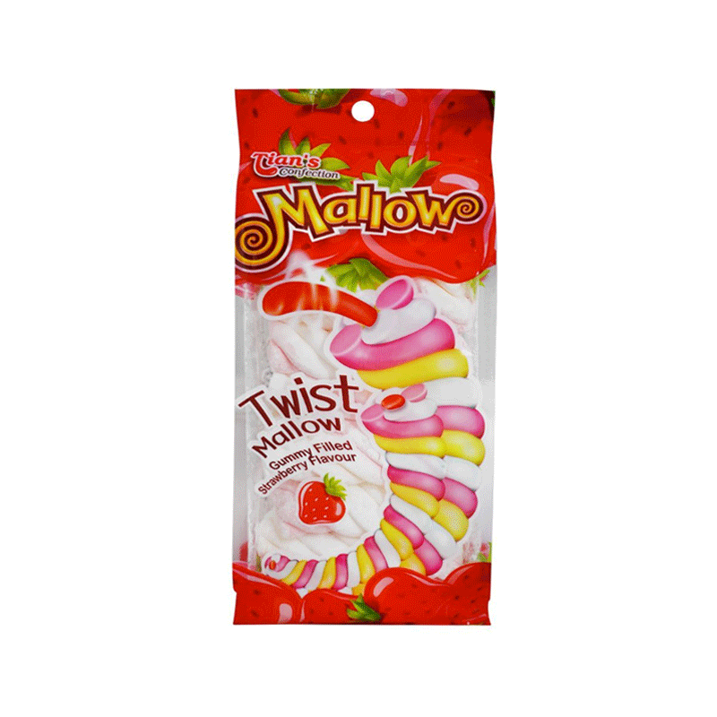 TIANS MALLOW MARSHMALLOW STRAWBERRY 120GM