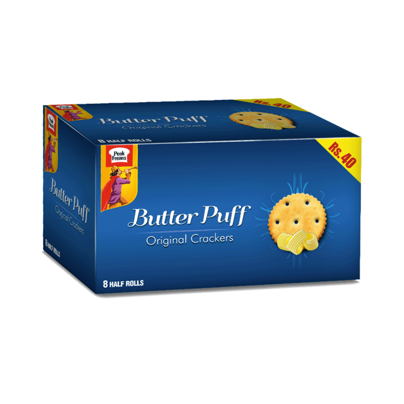 PEEK FREANS BISCUIT BUTTER PUFF HALF ROLL 8'S