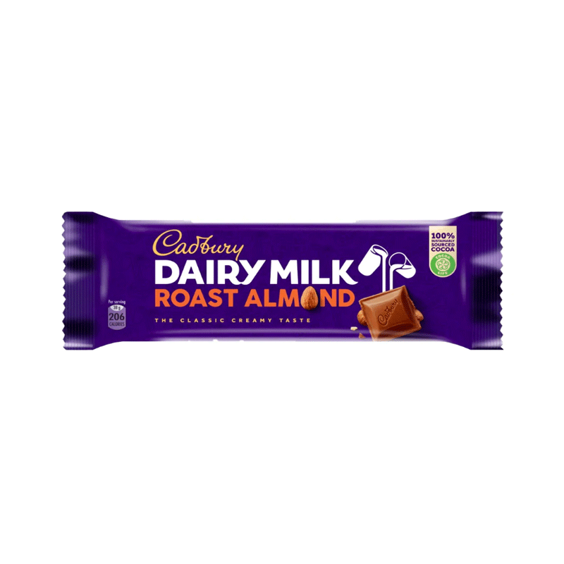 CADBURY DAIRYMILK ROSTED ALMOND 38GM