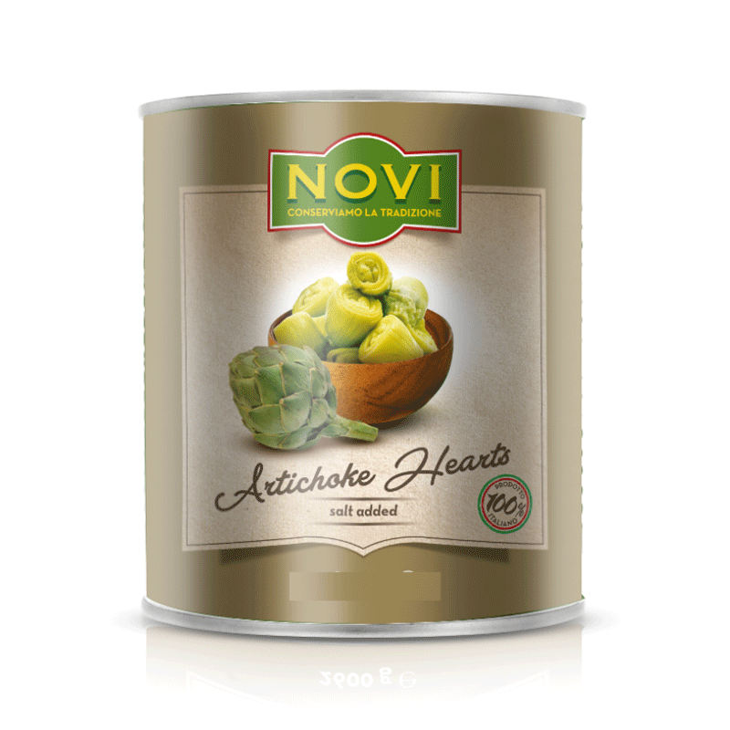NOVI ARTICHOKE HEARTS SALT ADDED 400GM