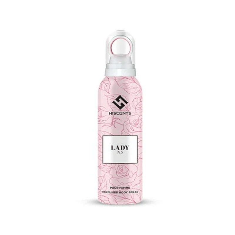 HISCENTS LADY N5 PERFUME BODY SPRAY 200ML
