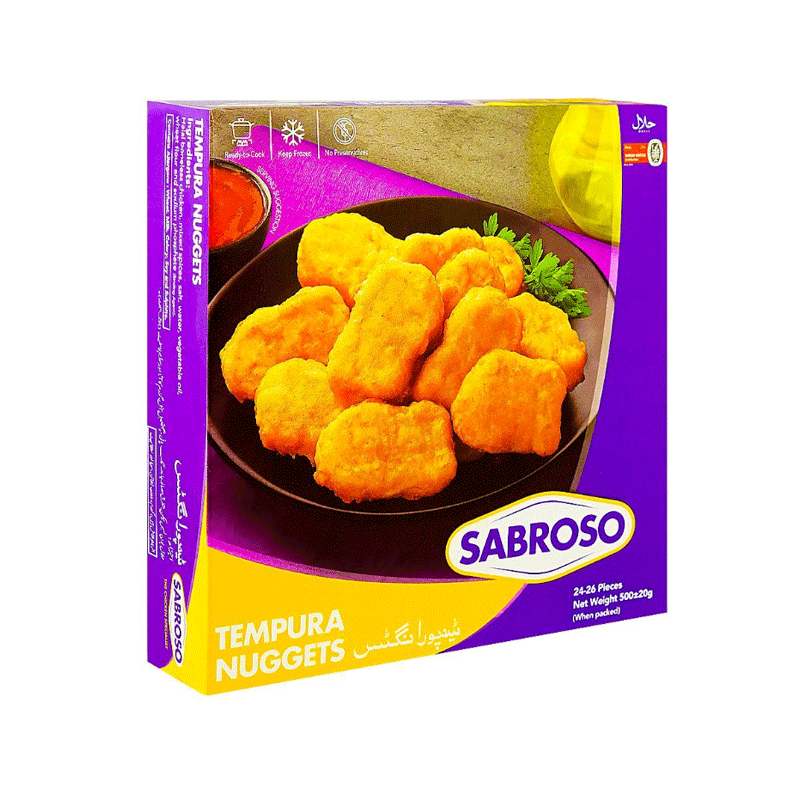 SABROSO TEMPURA NUGGETS 500GM