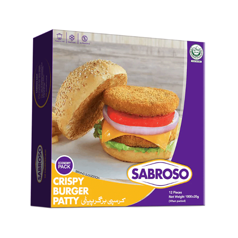 SABROSO CHICKEN CRISPY BURGER PATTY 1000GM