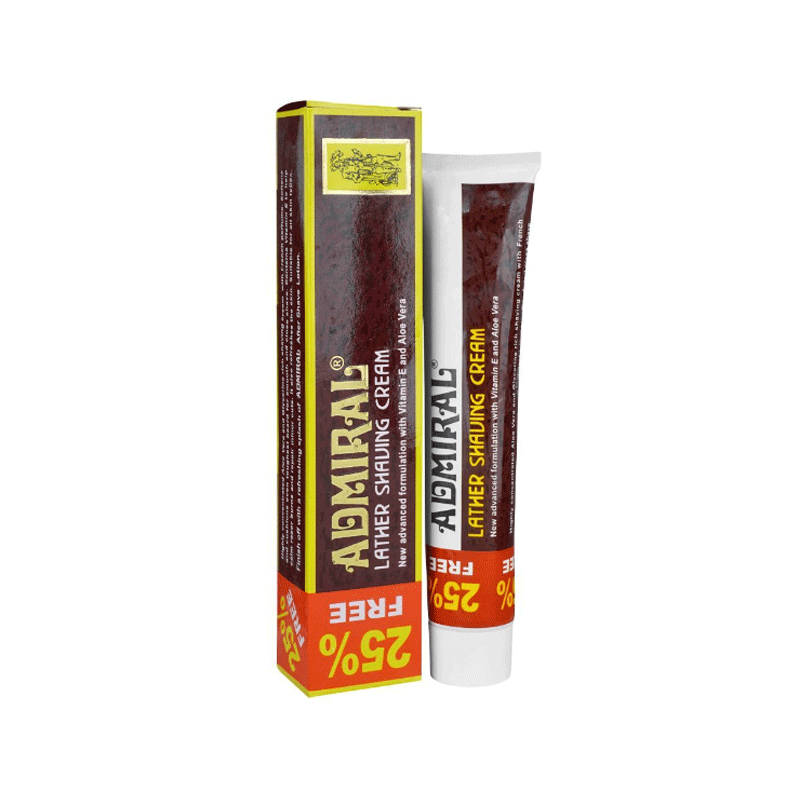 ADMIRAL LATHER SHAVING CREAM 25% FREE 90GM