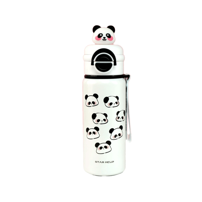 STAR HCUP CUTE PANDA WATER BOTTLE FOR SCHOOL KIDS 550ML GS.S BOTTLE 103051