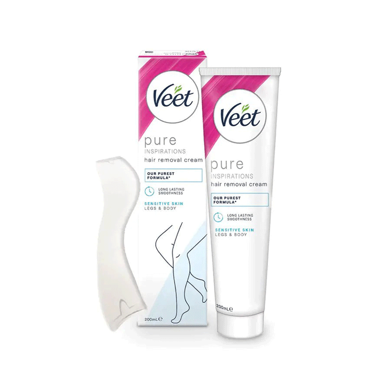 VEET PURE HAIR REMOVAL CREAM LEGS & BODY SENSITIVE SKIN 200ML