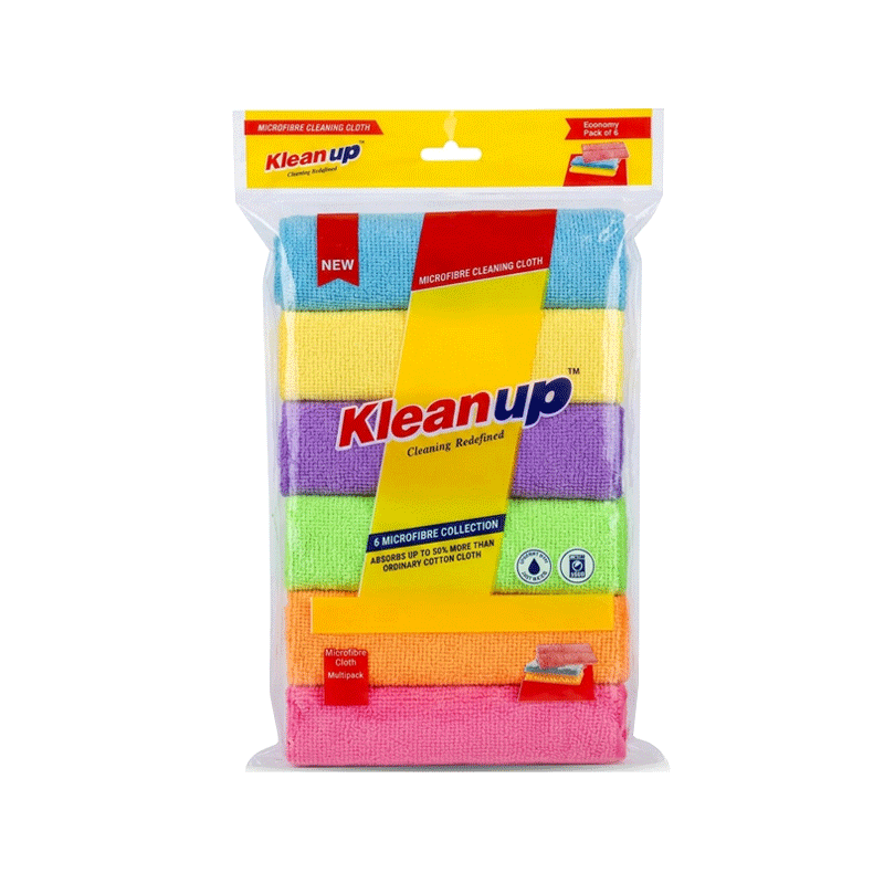 KLEANUP MICRO FIBER CLEANING CLOTH ECO PACK OF 6
