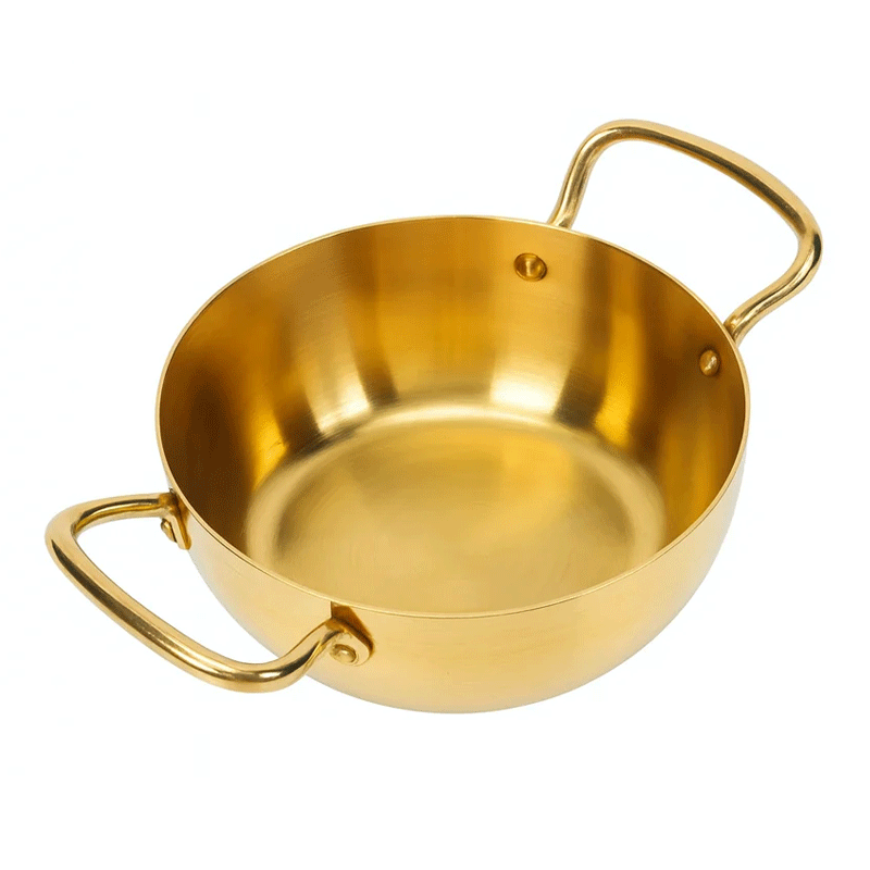 KOREAN RAMEN POT GOLD 20CM 1018