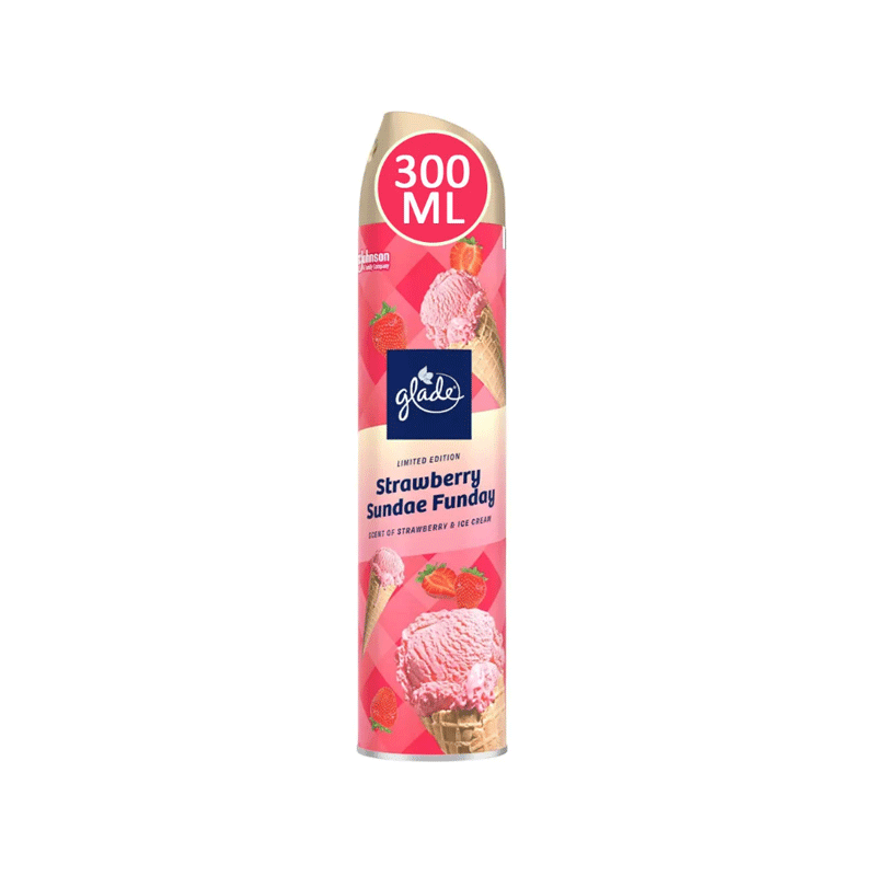 GLADE AIR FRESHNER STRAWBERRY SUNDAE FUNDAY 300ML