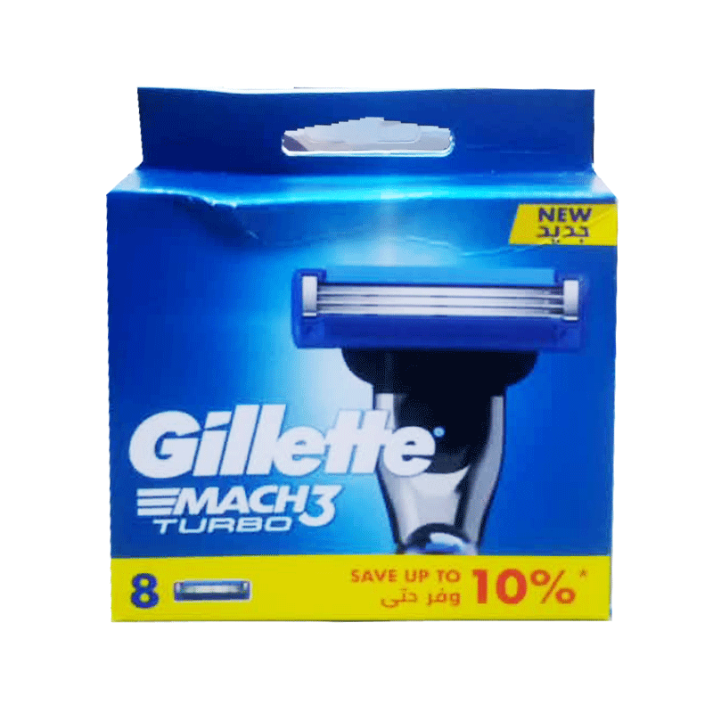 GILLETTE MACH 3 TURBO CARTRIDGES 8S
