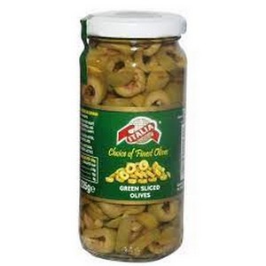 ITALIA GREEN SLICED OLIVES 450GM