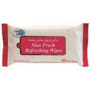 C & C REFRESHING WIPES FLORAL 20`S