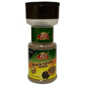 ITALIA BLACK PEPPER POWDER 80GM JAR