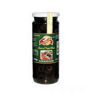 ITALIA BLACK SLICED OLIVES 450GM