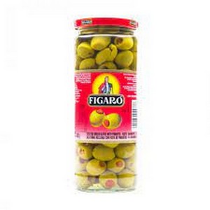 FIGARO STUFFED GREEN OLIVES 340GM