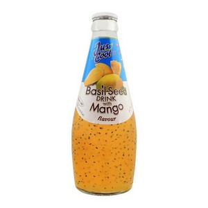 JUST COOL BASIL SEED DRINK MANGO WITH MILK 290ML