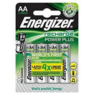 ENERGIZER RECHARGE POWER PLUS AA 4`S