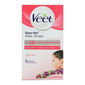 VEET FACE WAX STRIPS NORMAL 8`S